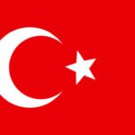 Illustration image of the national flag of Turkey.